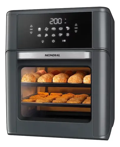 Fritadeira Air Fryer Oven Mondial ​Afon-12l-fg 12l Digital 20 Preto 127v