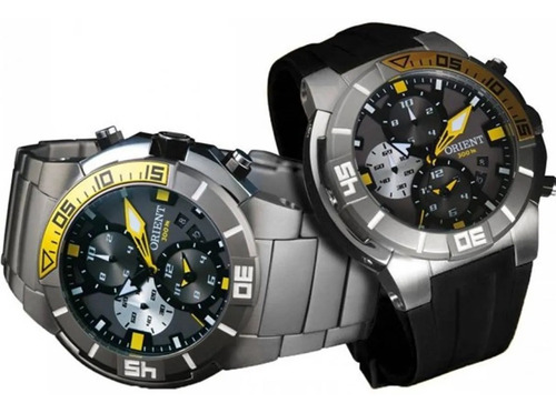 Relógio Orient Seatech Masculino Cronógrafo Mbttc003 Titânio