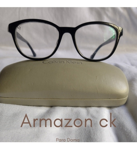 Armazón Calvin Klein Mod Ck5860 Negro Para Dama