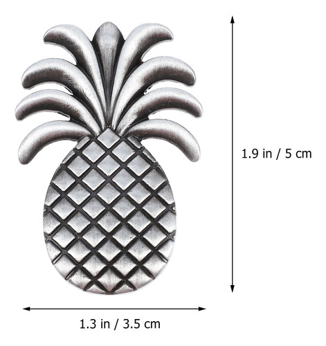 Armario Y Cajón De Aleación Con Forma De Piña, 2 Piezas