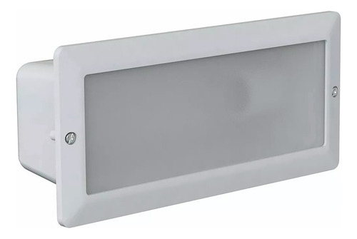 12 Un. Luminaria Embutir Aluminio Inj. Germany 6100 Branco