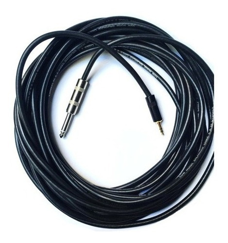 Cable Auxiliar De Plug 3.5 A 6.3 Mono De 15 Metros Uso Rudo 