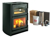 Comprar Calefactor Ecológico Horno Leña Doble Combustion + Kit Caños