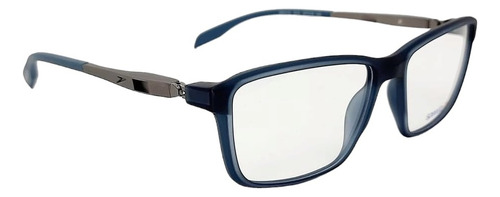 Armação De Óculos Speedo Haste 360 Sp4113 D12 Azul Fosco Tamanho 56