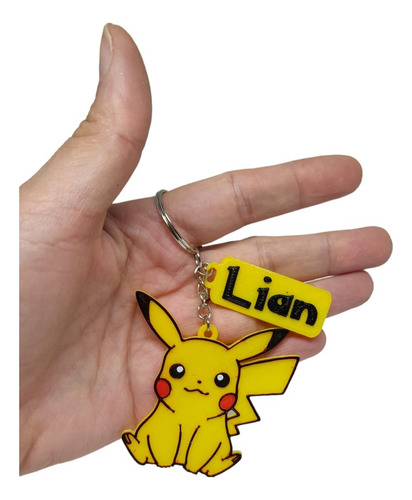 Souvenir Pokemon Llavero Personalizado Con Nombre X15u