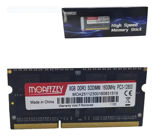 Memoria 1600mhz Ddr3 Ram 8gb Sodimm Pc3-12800