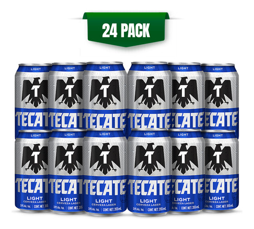 Cerveza Tecate Light 24 Latas De 355ml