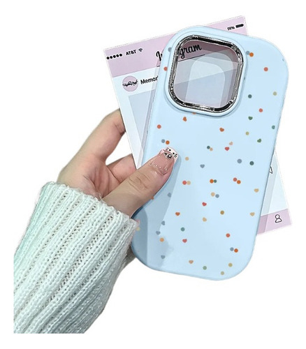 . Funda De Silicona For iPhone Con Diseño De Luna Colorida
