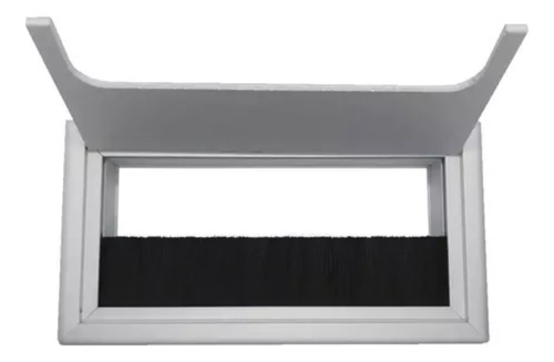 Pasacables Rectangular Para Escritorio Y Mesas En Aluminio.