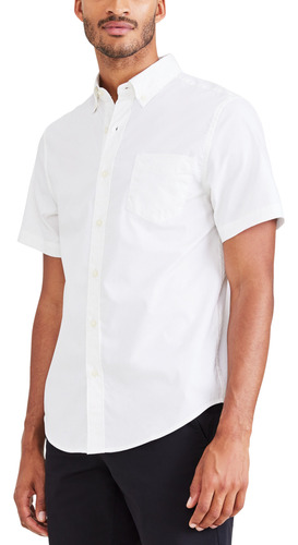 Camisa Hombre Sig Comfort Flex Classic Fit Blanco Dockers