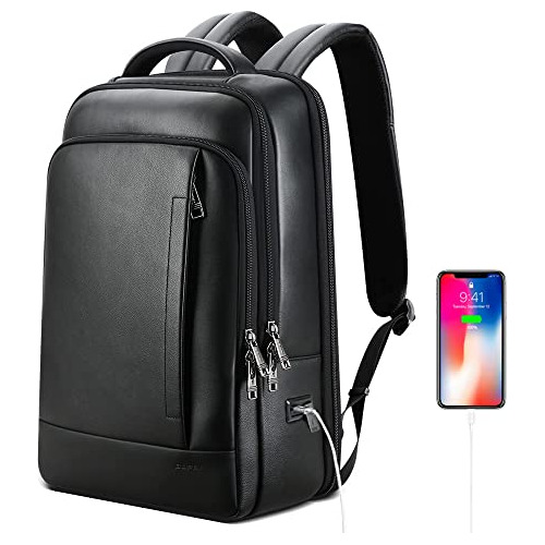 Bopai Mochila De Cuero Genuino Para Hombres Rph5v