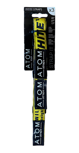 Correas Para Ajuste De Bicicletas Atom Rack Straps Amarillo