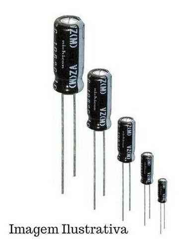 100 X Capacitor Eletrolítico Radial 100uf X 25v 105ºc 6x12mm