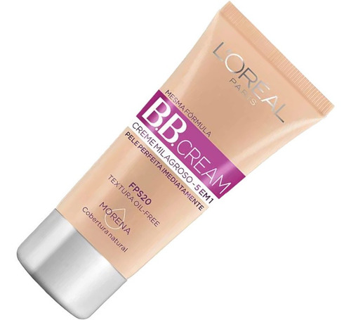 Bb Cream Creme Milagroso 5 Em 1 Base Morena Fps 20 - Loréal