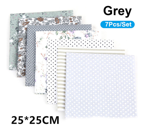 Set De Tela De Algodón Floral Para Bricolaje: 7 Patrones, 25