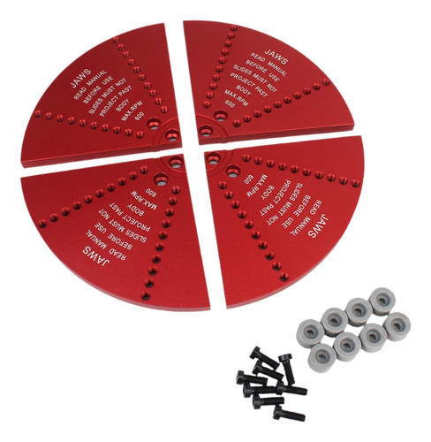 Cole Jaw Set Mandriles De Torno De Madera Para Torneado Rojo
