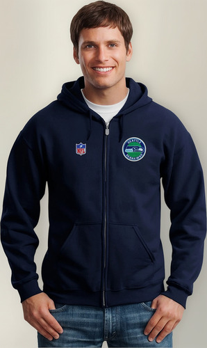 Sudadera Capucha Cierre Seahawks De Seattle M. 01 H