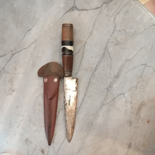 Cuchillo Antiguo Facon Puñal Acero Al Carbono Schmieden Tand (Usado)