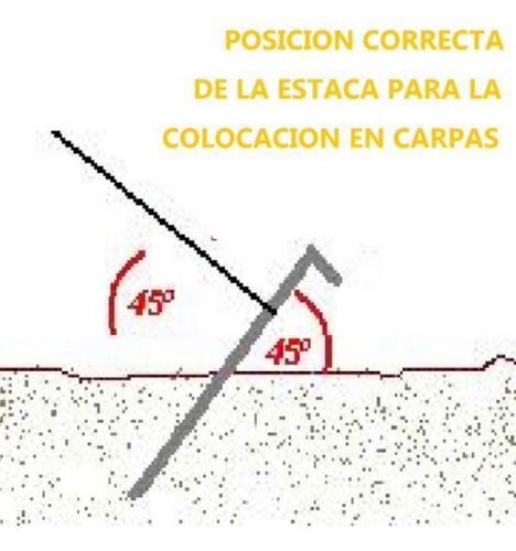 Estacas De Hierro Zincado Carpa Gazebo Camping X 10 Unidad