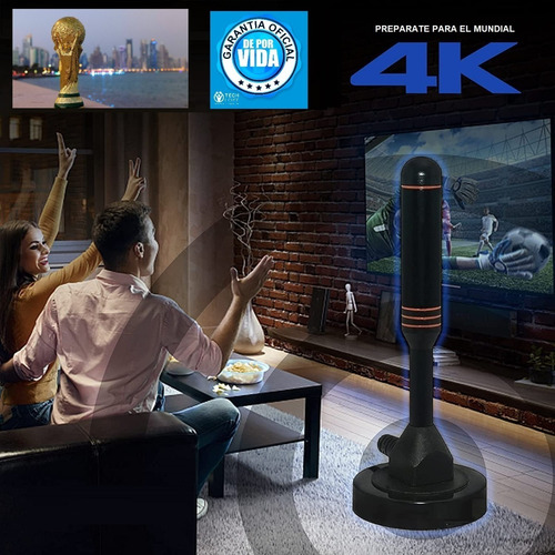 Imagen 3 de 10 de Antena Digital Para Tv Abierta Canales De Aire Led Y Smart
