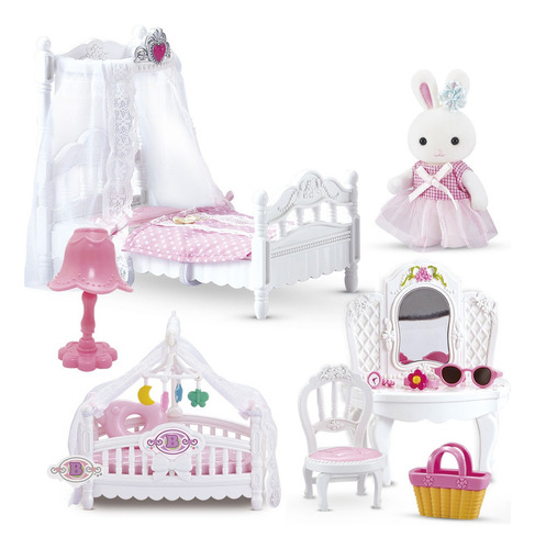 Imagen 3 de 4 de Living Y Dormitorio Bunny Boutique House Places 2475 Ditoys Color Blanco