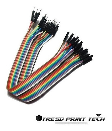 Cable Dupont  Macho - Hembra  40 Pin 20 Cms