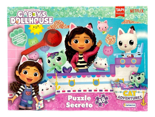 Puzzle Rompecabezas Con Lupa 48 Pzs Gabby Doll House 