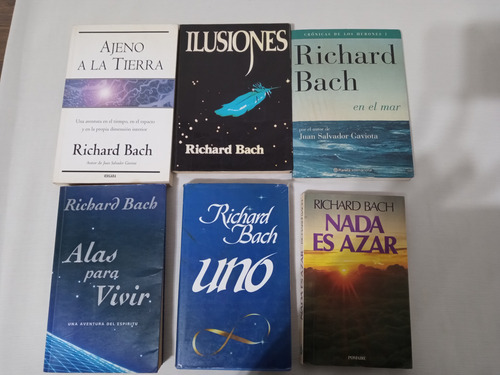 Richard Bach Lote X6 En El Mar Ilusiones Alas Para Vivir Uno (Usado)