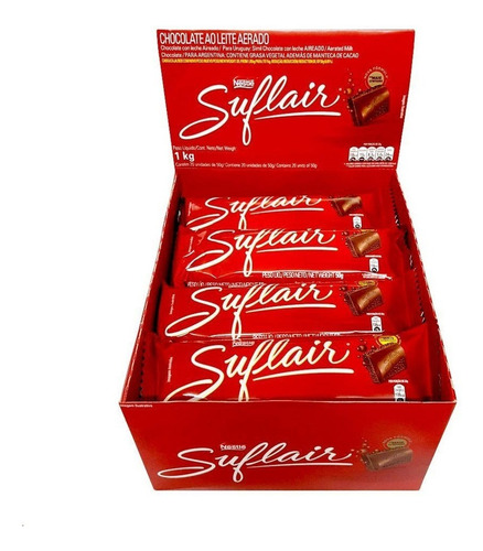 Chocolate Suflair Caixa Com 20 Unidades De 50g Cada - Nestle