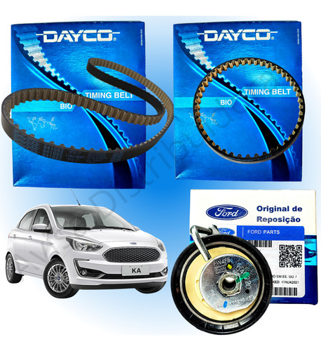 Kit Correia Dentada E Bomba + Tensor Ford Ka 1.0 3 Cilindros