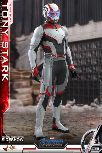 Tony Stark Team Suit Hot Toys 1/6 Avengers Endgame Iron Man (Usado)