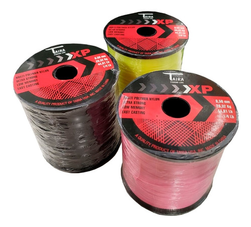 Bobina De Nylon Taira Xp 1/4lbs 0.28mm 1500mts 17,07lbs