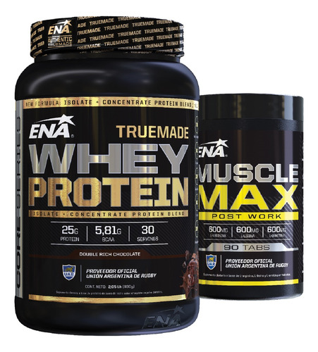 True Made Proteína Ena + Muscle Max Ena Crecimiento Muscular