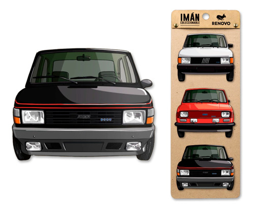 Pack De 3 Imanes Autos - Fiat 147, 133, 147 Sorpasso