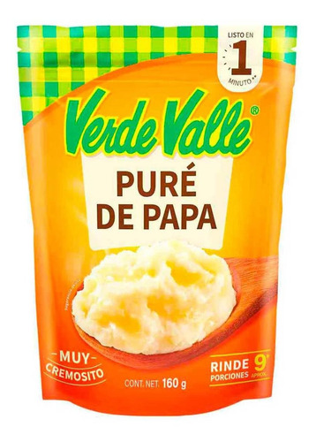 Puré De Papa Verde Valle 160g