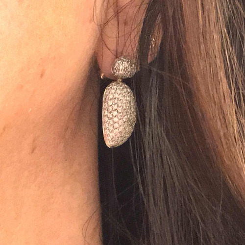 Brincos H Stern Coleção Pedras Roladas Com Diamantes