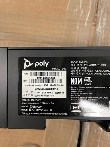 Polycom Poly Studio P009 4k Hd Usb Video Conference Soundbar