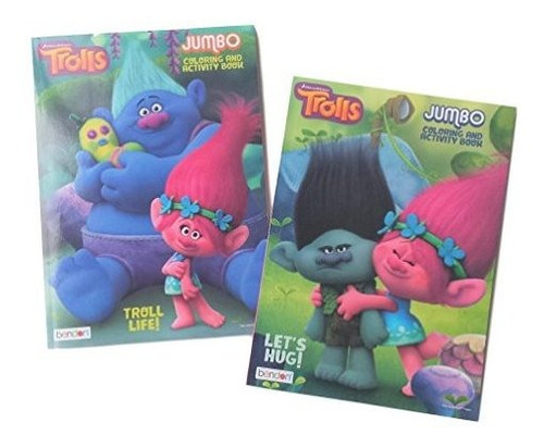 Dreamworks Trolls 2pack Coloring Book Set: The Trolls Movie