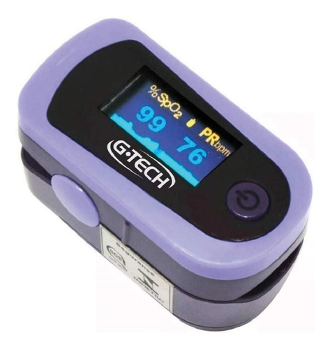 Oxímetro Digital G-tech Portátil De Dedo Oled Graph