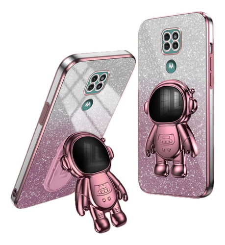 Bling Silicona Funda Case For Moto + Astronauta Soport
