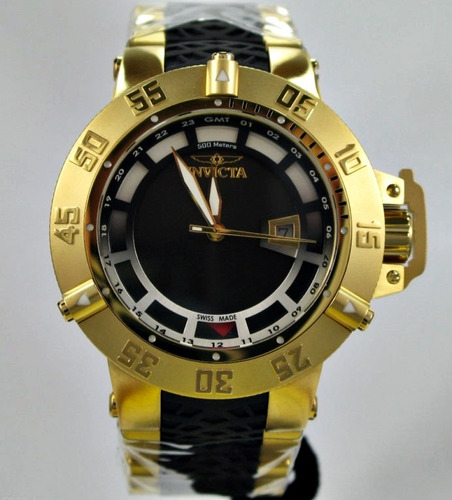 Relógio Masculino Original Dourado Esportivo Grande Nf