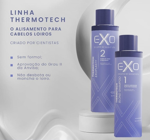 Imagem 2 de 6 de Exo Hair Thermotech Exoplastia Capilar Blond 2 X 1 Litro