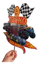Comprar Hot Wheels Cake Topper 3d Con Con Shaker Adorno De Torta