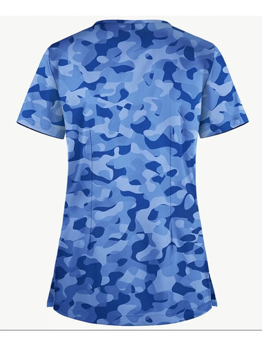 Polera Clínica Tens Camuflaje - Uniformes Clínicos