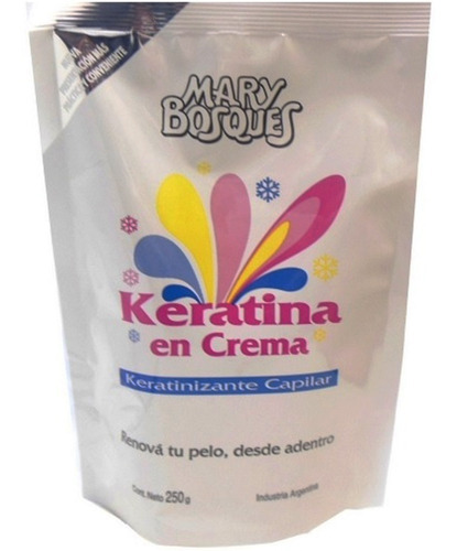 Crema Keratina Para Cabello Mary Bosques Doypack 250g Full
