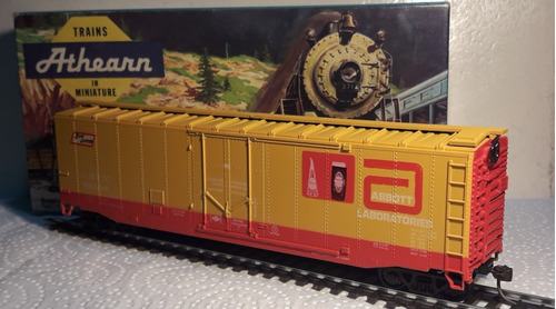 D_t Athearn  Box Car Abbott Laboratorios Usado F 5275