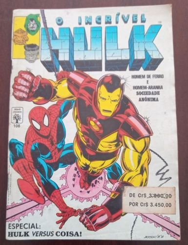 O Incrível Hulk 108 (formatinho Ed.abril) (Usado)