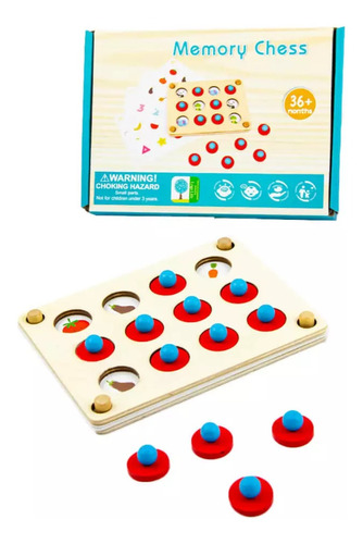 Juego Memorice De Madera Montessori Tarjetas Intercambiables