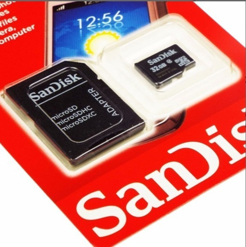 Cartão De Memória Sandisk Sdsdqm-032g-b35a Com Adaptador Sd 