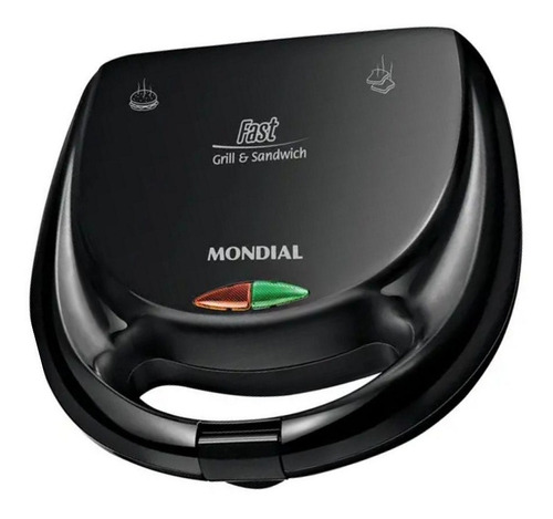 Sanduicheira Grill Mondial 110v Elétrica Preto Nota Garantia